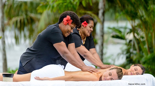 Ajuste seu relógio interno para o horário da ilha neste resort Fiji Auberge 